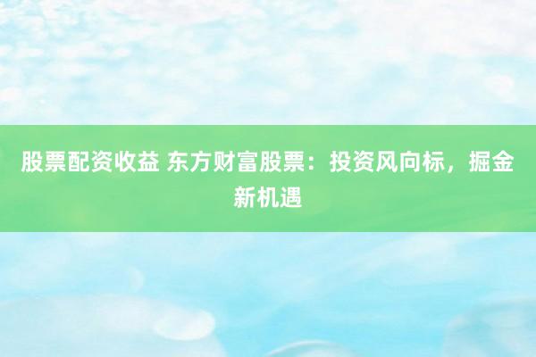 股票配资收益 东方财富股票：投资风向标，掘金新机遇